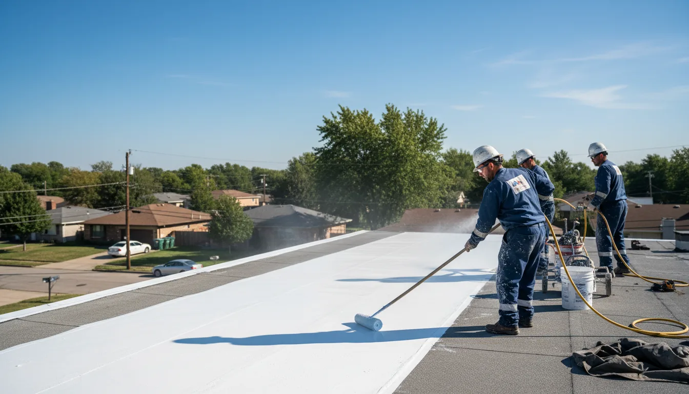 Commercial roof coating in Geneva, IL near me
